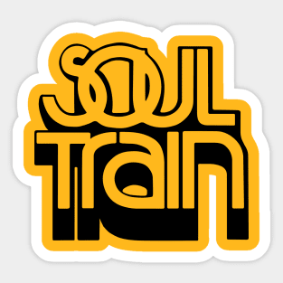 Soul Train Black Sticker